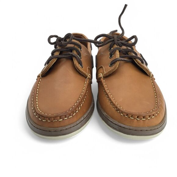 Allen Edmonds Eastport Boat Loafers Moccasins Mens 10.5 D Brown Leather 43502 - Picture 4 of 15